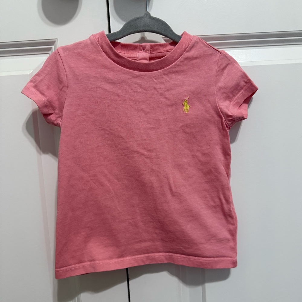 Ralph Lauren Pink Short Sleeve Tee for Kids